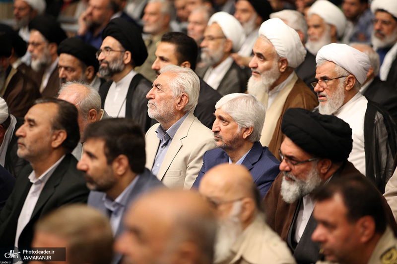 دیدار مسئولان نظام و مهمانان کنفرانس وحدت اسلامی با رهبر معظم انقلاب