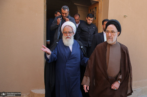 بازدید سید محمد خاتمی از باغ دولت آباد یزد