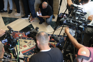 نشست خبری علی لاریجانی در بیروت