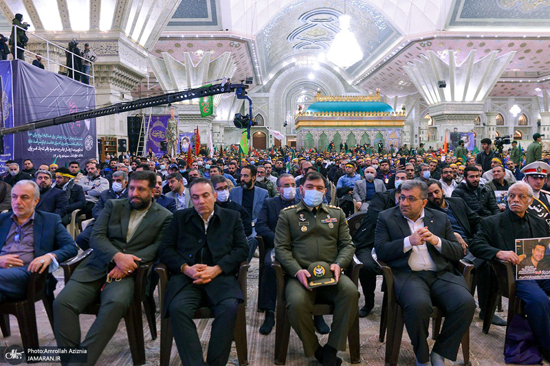 تشییع پیکر مطهر 18 شهید گمنام دفاع مقدس در حرم امام خمینی