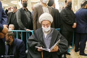 مراسم بزرگداشت همسر آیت الله جوادی آملی در مسجد اعظم قم