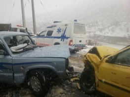 تصادف رانندگی در شهرستان کوهرنگ 11 مصدوم برجا گذاشت