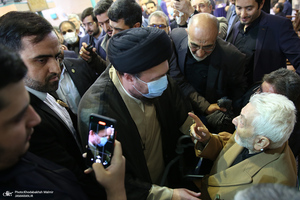 مراسم تشییع مرحوم حسن غفوری فرد از حسینیه جماران