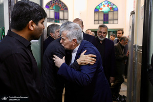 مراسم تشييع مادر غلامعلی حداد عادل