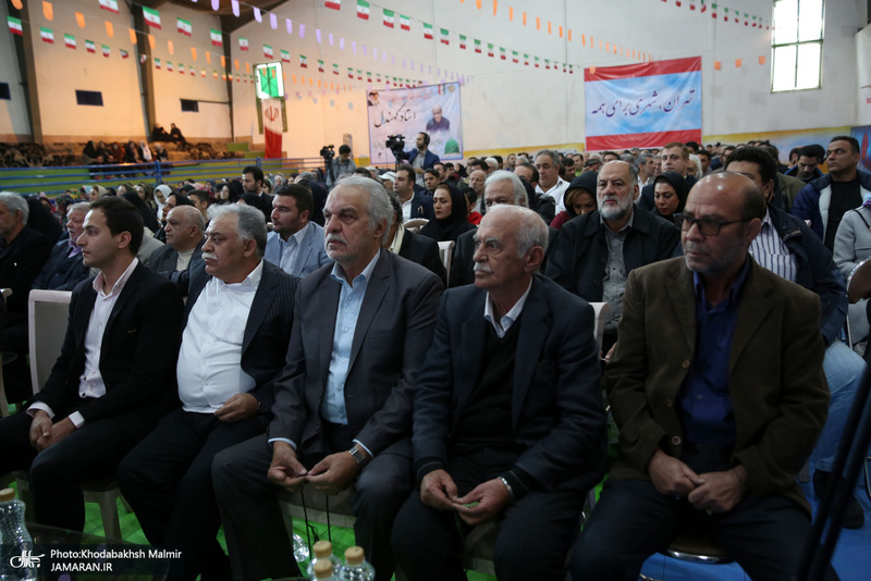 حضور سید حسن خمینی در آیین نامگذاری مجموعه ورزشی استاد کهندل