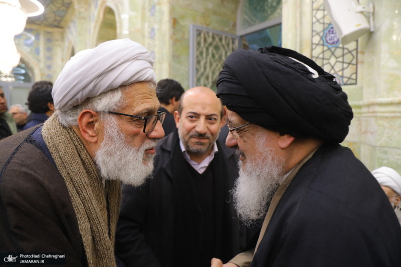 مراسم ترحیم و بزرگداشت آیت الله سید محمدعلی شیرازی در مسجد اعظم قم