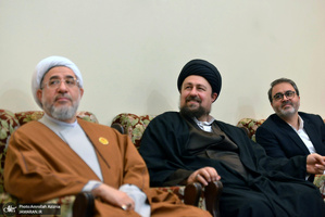 دیدار مهمانان سی و سومین کنفرانس وحدت اسلامی با سید حسن خمینی