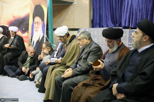 مراسم سالگرد رحلت آیت‌الله سید محمد موسوی بجنوردی در حسینیه جماران  -1