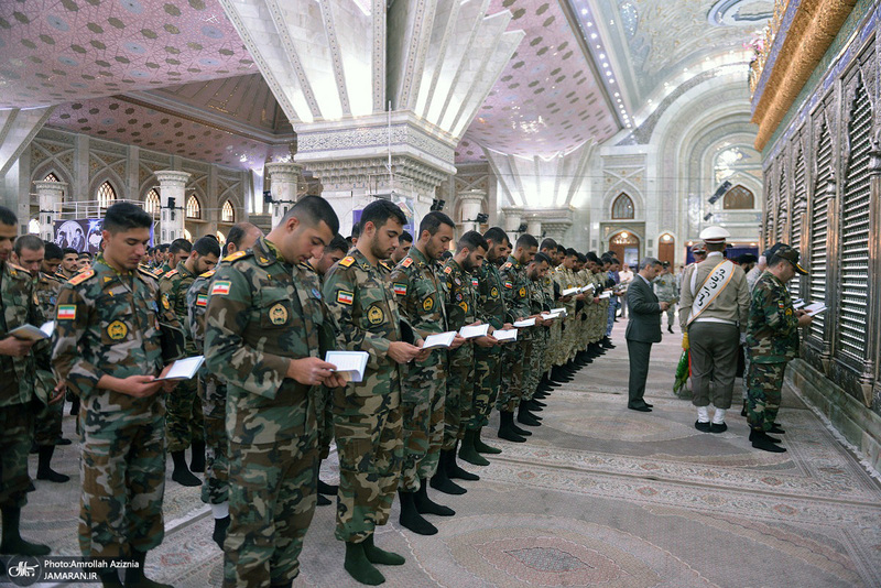 تجدید میثاق دانشجویان و فرماندهان دانشگاه افسری امام علی (ع) با آرمان های امام خمینی (س)