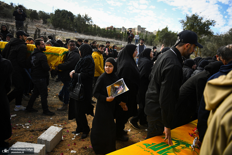 اختصاصی جماران؛ تشییع 40 شهید شهرک مجدل سلم در جنوب لبنان