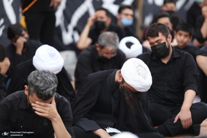 مراسم عزاداری شهادت حضرت امام علی(ع) با حضور آیت الله العظمی وحید خراسانی