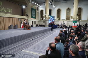 دیدار دانش‌آموزان و دانشجویان با رهبر معظم انقلاب