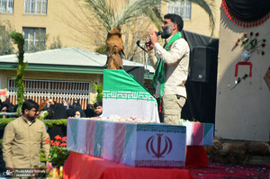 مراسم تشییع و تدفین 2 شهید گمنام در دانشگاه آزاد تهران جنوب