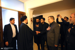 حضور سید حسن خمینی در منزل مرحوم حسن محققی‎‎
