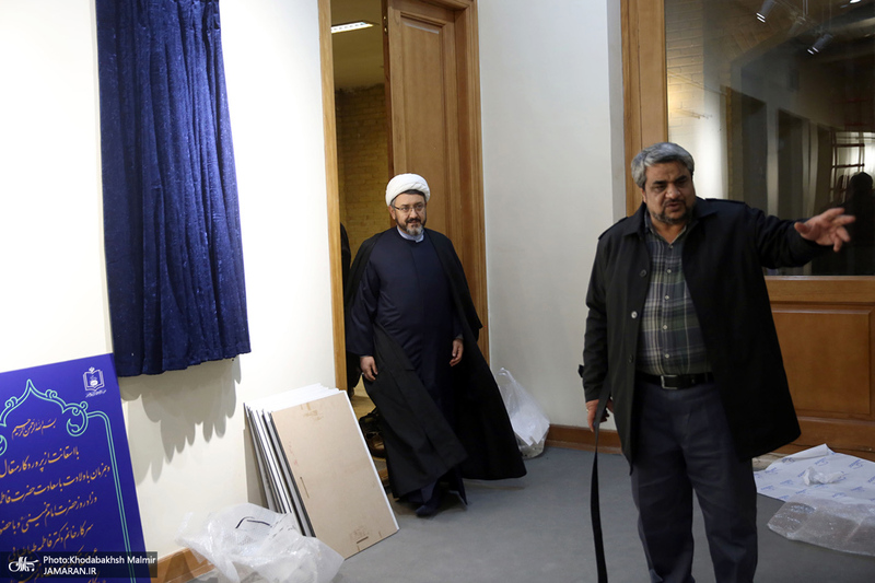 بازدید رئیس موسسه تنظیم و نشر آثار امام خمینی (س) از مراحل آماده‌سازی هفته فرهنگی بر آستان آفتاب