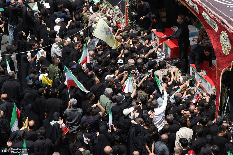 مراسم تشییع شهدای جنگ تحمیلی رژیم صهیونیستی در تهران-6