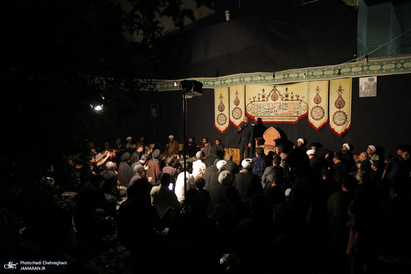 مراسم عزاداری دهه اول ماه صفر در بیت آیت الله شاه آبادی در قم‎