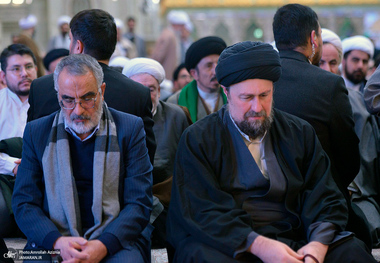 مراسم شب میلاد حضرت زهرا (س) و فرزند برومندش حضرت روح الله در حرم امام خمینی 