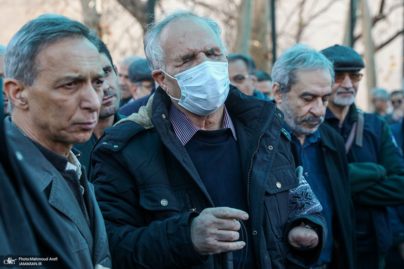 مراسم تشییع پیکر رضا رئیس طوسی استاد دانشکده حقوق و علوم سیاسی دانشگاه تهران