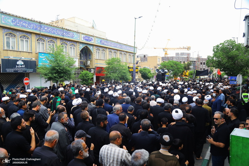 دسته عزای شهادت امام صادق(ع) با حضور آیت الله العظمی وحید خراسانی