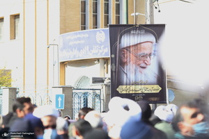 مراسم تشییع آیت الله العظمی صافی گلپایگانی (ره) در قم -1