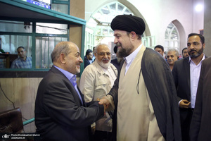 دیدار اعضای حزب موتلفه با سید حسن خمینی