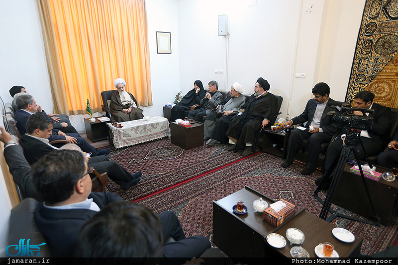 دیدارهای خانواده آیت الله هاشمی رفسنجانی با آیات و مراجع عظام
