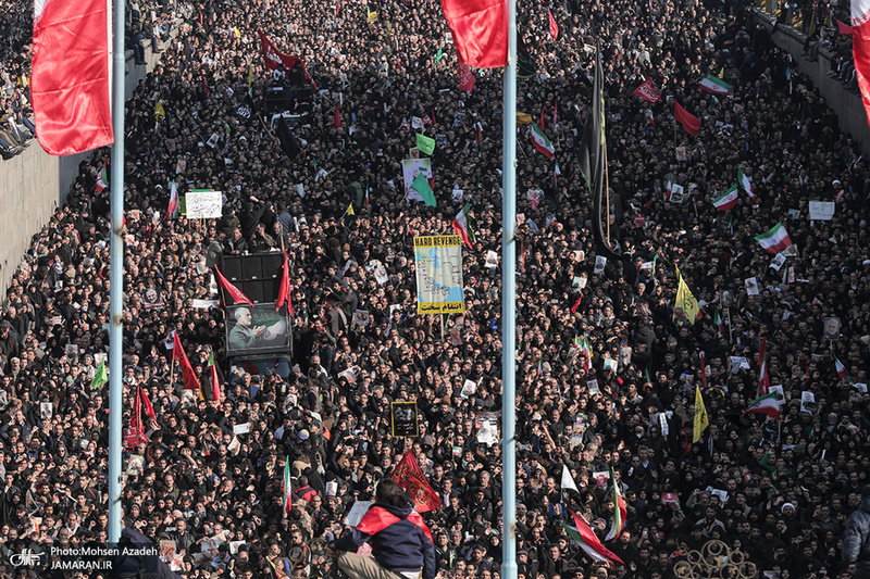 حضور میلیون ها تهرانی در تشییع پیکر مطهر سردار قاسم سلیمانی - 5