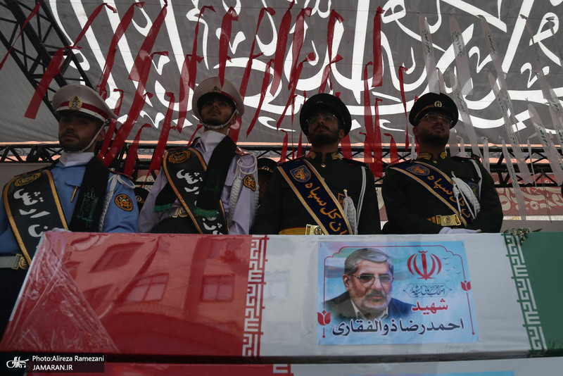 مراسم تشییع شهدای جنگ تحمیلی رژیم صهیونیستی در تهران-3