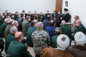 دیدار جمعی از فرماندهان ارشد نیروهای مسلح با فرمانده معظم کل قوا