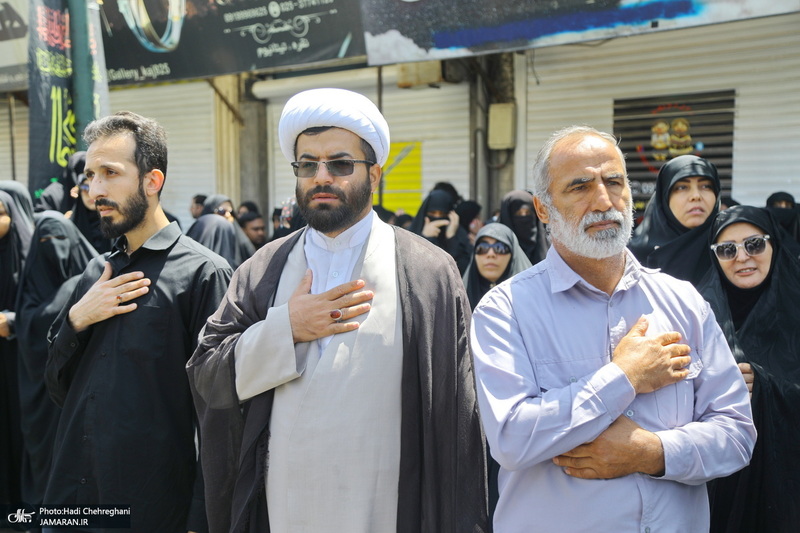 دسته عزاداری روز شهادت امام صادق (ع) با حضور آیت الله العظمی وحید خراسانی