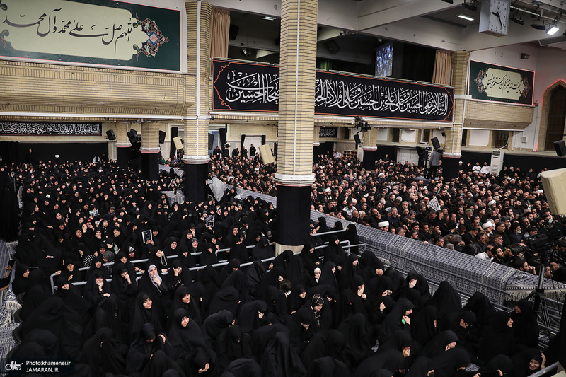 آخرین شب مراسم عزاداری محرم در حسینیه امام خمینی