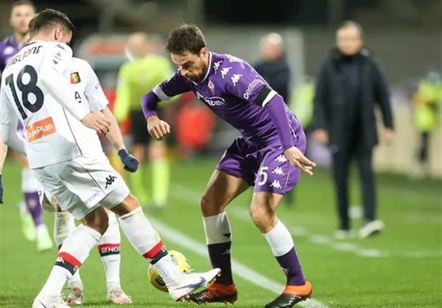 فرار فیورنتینا از شکست در دقیقه ۸+۹۰ 
