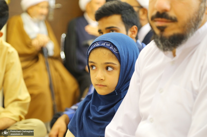 مراسم جشن عید غدیر و عمامه‌گذاری طلاب در بیت مراجع  تقلید و علما