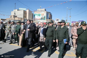 مراسم بزرگداشت 12 بهمن و گلباران بیت امام خمینی(س) در قم