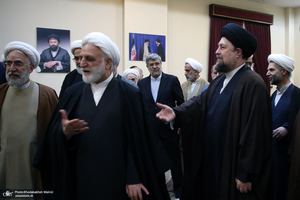 تجدید میثاق رئیس قوه قضاییه و جمعی از اعضای دستگاه قضا با آرمان های حضرت امام خمینی (س)-2