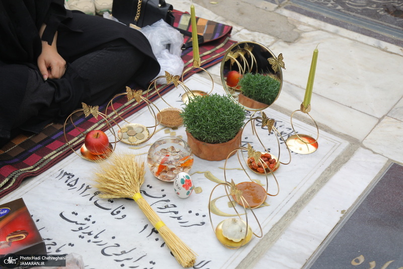 مراسم تحویل سال نو در گلزار شهدای قم‎