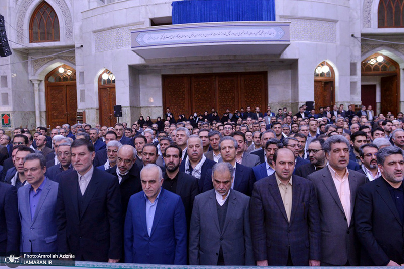 تجدید میثاق وزیر و کارکنان وزارت اقتصاد و امور دارایی با آرمان‌های امام(س)