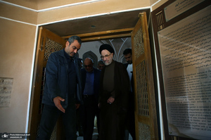 بازدید سید محمد خاتمی از باغ دولت آباد یزد