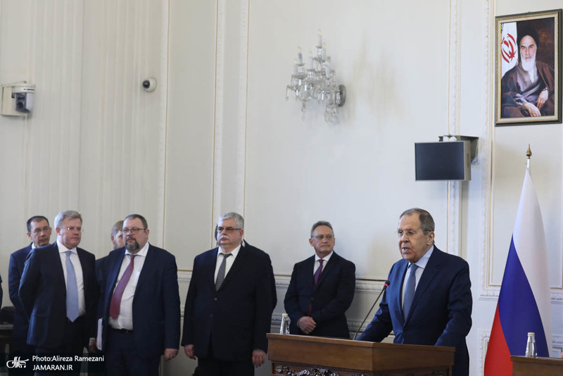 نشست خبری مشترک وزرای خارجه ایران و روسیه