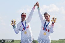 تاریخ سازی دختر قایقران ایران در ژاپن/ دبل طلایی زنان رویینگی در بازی های آسیایی ۲۰۲۶+ عکس و ویدیوی اهدای مدال 