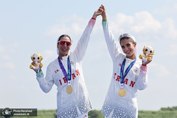 تاریخ سازی دختر قایقران ایران در ژاپن/ دبل طلایی زنان رویینگی در بازی های آسیایی ۲۰۲۶+ عکس و ویدیوی اهدای مدال 
