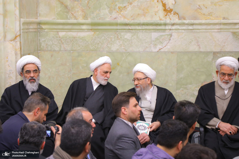 مراسم بزرگداشت شهیدان «علی رازینی» و «محمد مقیسه» در مسجد اعظم قم‎