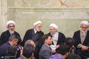 مراسم بزرگداشت شهیدان «علی رازینی» و «محمد مقیسه» در مسجد اعظم قم‎