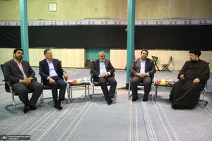 دیدار مدیرعامل بانک ملی ایران ابوالفضل نجارزاده و اعضای هیئت عامل با سید حسن خمینی