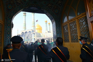 عزاداری خادمین حرم کریمه اهل بیت در روز شهادت امام رضا(ع)