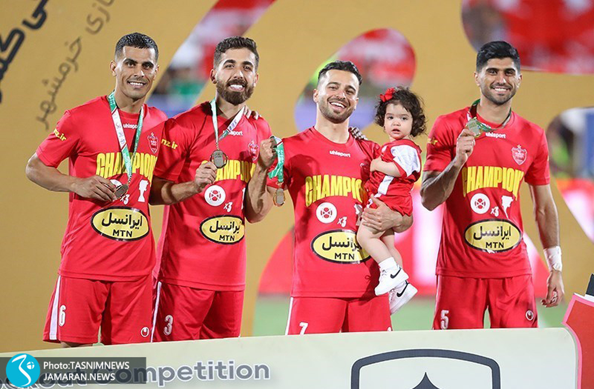 عکس| سروش و دخترش جشن پرسپولیس را زیباتر کردند