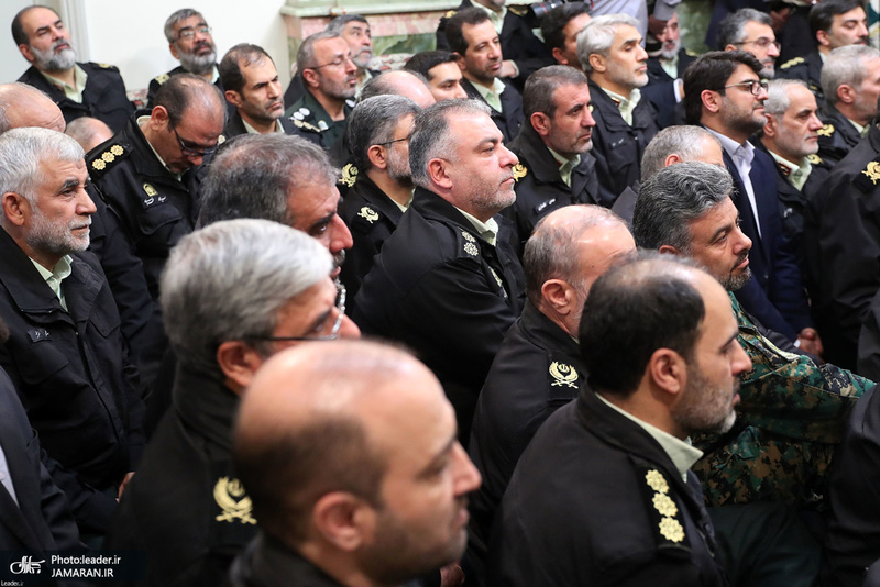 دیدار جمعی از فرماندهان و مسئولان نیروی انتظامی با رهبر معظم انقلاب