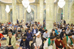 مراسم ترحیم آیت الله نورالله شاه آبادی(ره) در مسجد اعظم قم