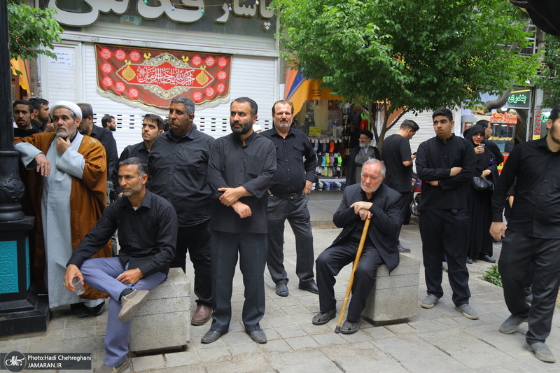 دسته عزای شهادت امام صادق(ع) با حضور آیت الله العظمی وحید خراسانی